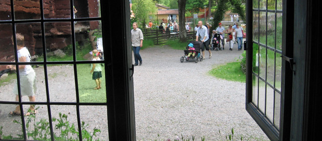 Bild på några av Torekällbergets besökare