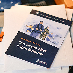 Broschyren ”Beredskap för företag – om krisen eller kriget kommer” skickas under 20 – 23 januari 2026 till cirka 130 000 arbetsställen i Sverige med minst fem anställda.