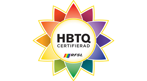 Bild på logotyp hbtq-certifiering.