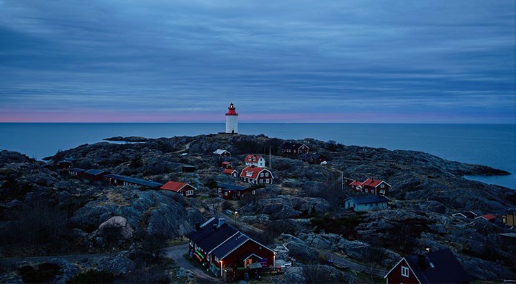 Bild på fyr i Landsort