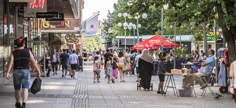 Gågatan Södertälje City. Foto: Pontus Orre