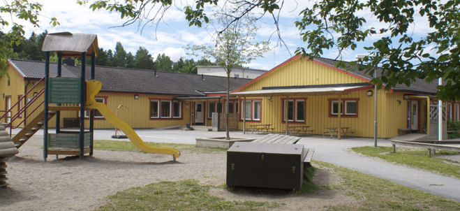 Exteriörbild Algårdens förskola.