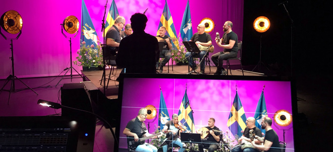 Inspelning av nationaldagsfirande