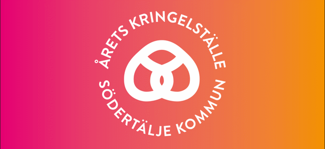 Grafisk bild av en kringla. Årets Kringelsställe står skrivet i en cirkel.