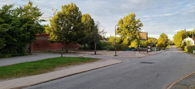 Bild på södra delen av stationsplan