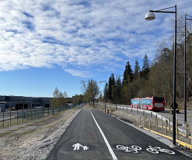 Gång- och cykelväg Nyköpingsvägen 