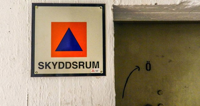 skylt skyddrum i sverige