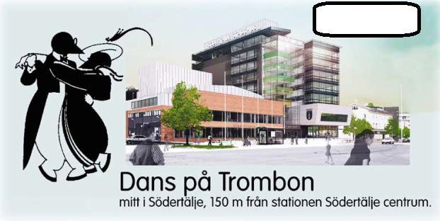 bild på stadshuset och ett par som dansar tillsammans