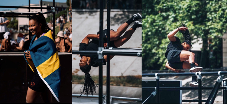 Miranda Tibbling är Sveriges allra första VM-guldmedaljör i parkour.