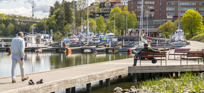Bild över Södertälje gästhamn