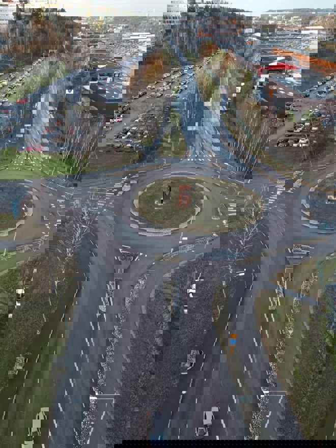 Begränsad framkomlighet vid Granparksrondellen 26-27 januari.