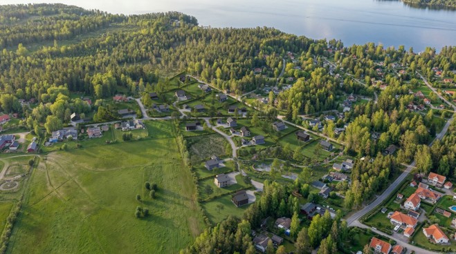 Vy över området