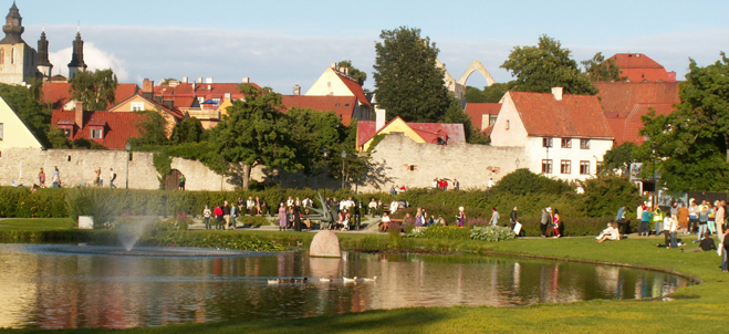 Bild på Visby, Gotland.