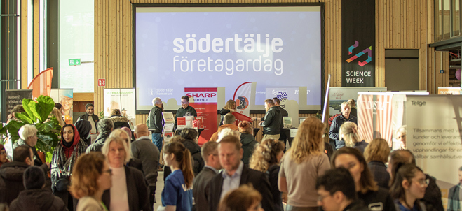 Södertälje Företagarmässa under Södertälje Företagardag 2023.