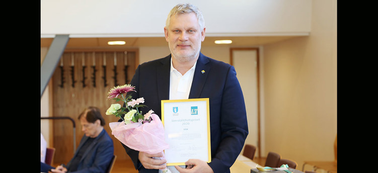 Södertälje SK är årets mottagare av jämställdhetspriset. På bilden klubbdirektör Robert Andersson.