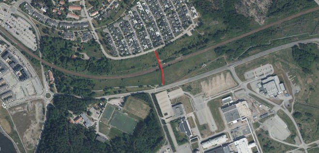 Karta över broavstängning Trafikverket