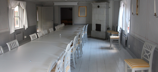 Bild på möteslokal i Lundbergska gården på Torekällberget 