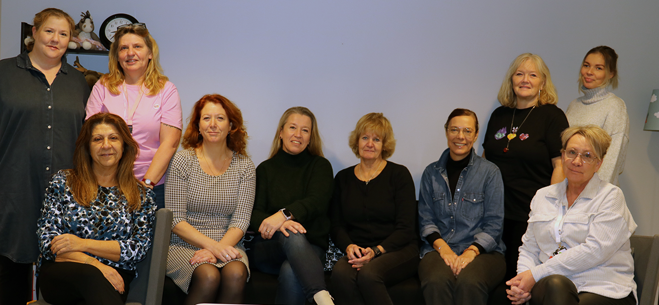 En gruppbild på ett gäng medarbetare.