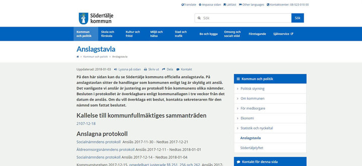 anslagstavla
