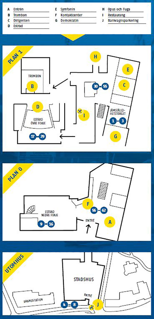 Karta över Medborgardagen 2019 - hitta scenerna!