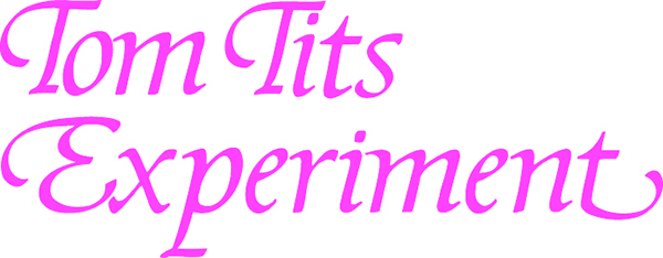 Tom Tits logotyp skriven i färgen rosa.